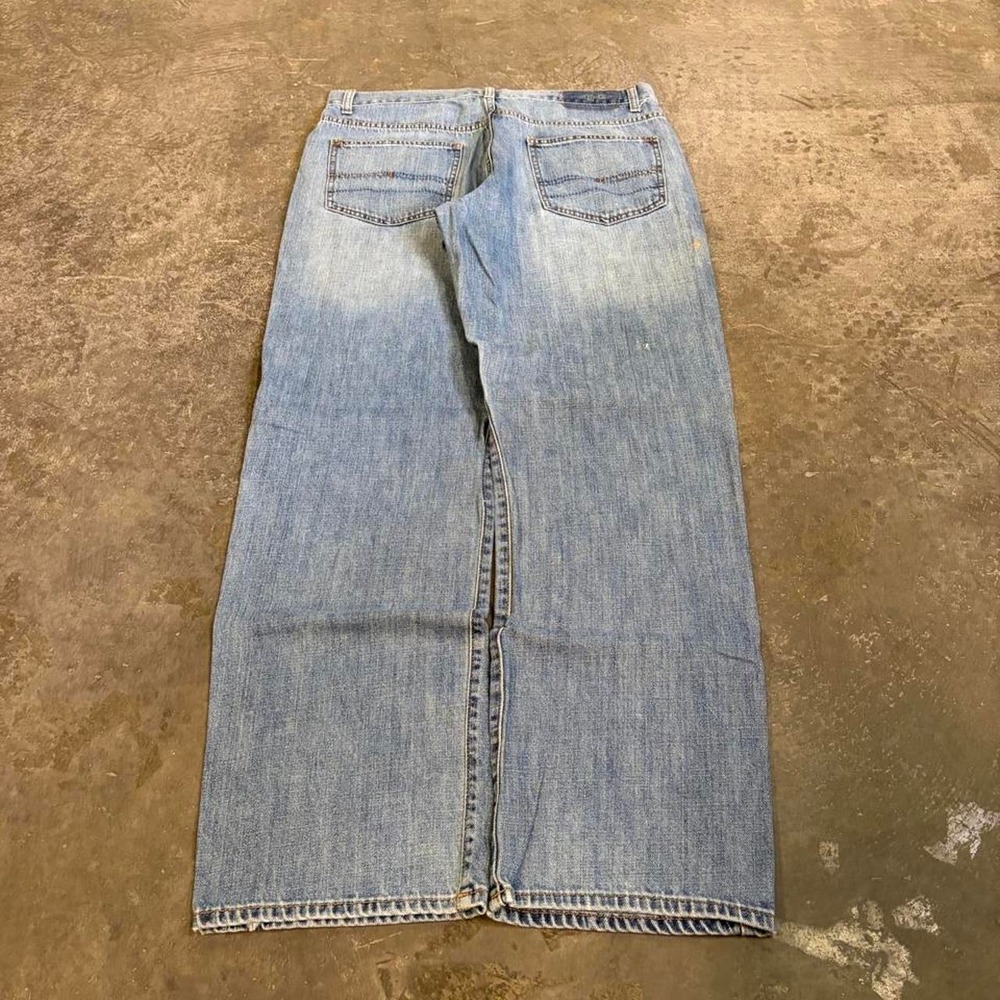 Calvin Klein Loose Fit Blue Jeans Mens 34x33 Vintage 2000s Y2K Light Wash Denim